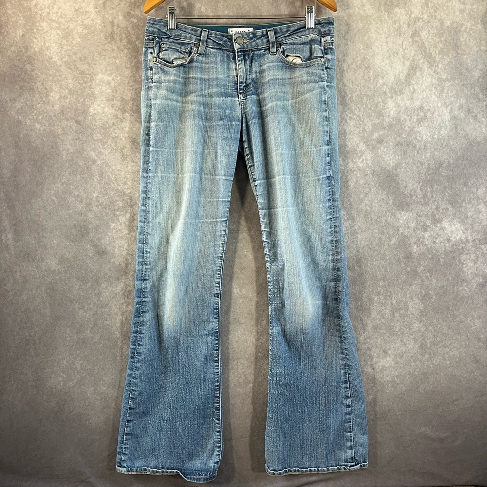 Paige Skyline Bootcut Jeans Womens 29 Light Wash Blue Faded Denim 001-183102